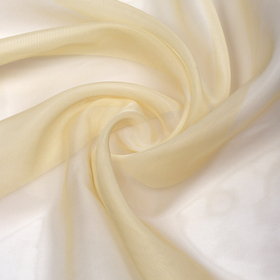 Ткань Вуаль 45 г/м² 100% полиэстер шир.300 см цв.бежевый