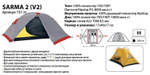 Палатка TRAMP Sarma 2 (V2), артикул TRT-30, цвет Серый
