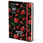 Скетчбук для маркеров 120 г/м2, 148х210 мм, 60 л., твердая обложка, резинка, BRAUBERG ART, МИКС, 115103