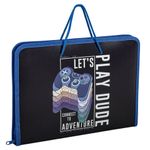 Папка для труда на молнии с ручками ПИФАГОР А4, 1 отделение, пластик, органайзер, "Aracde Fun", 271474