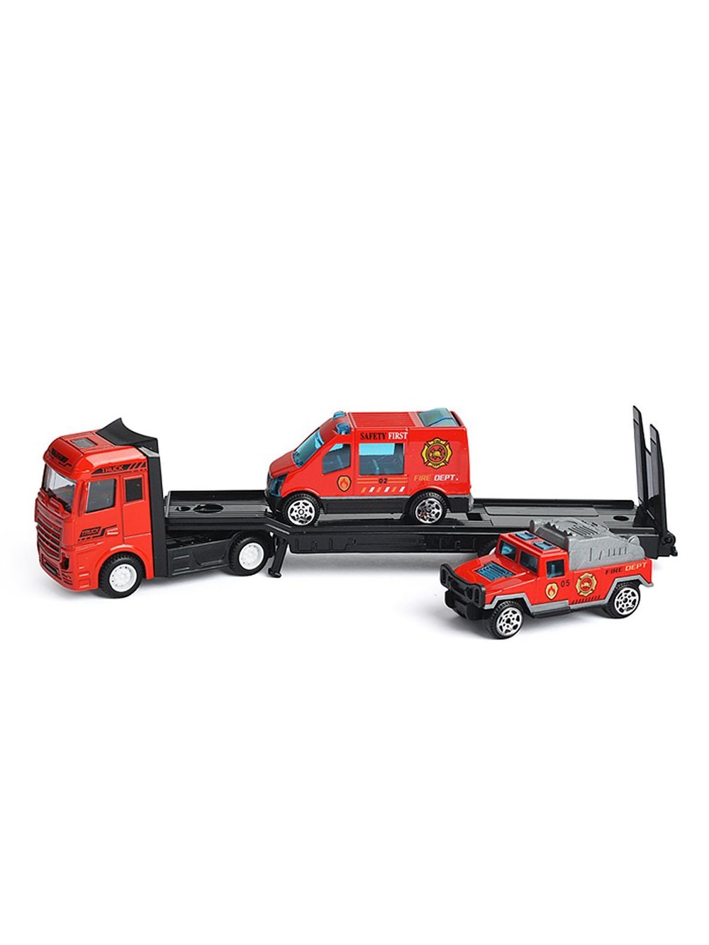 Набор детский Автовоз и 2 машинки Спасатели (TQ66B-6)