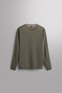 ZARA ЛЕГКАЯ ФУТБОЛКА ДЛЯ БЕГА ИЗ РЕЛЬЕФНОЙ ТКАНИ, ЗЕЛЕНЫЙ МЕЛАНЖ