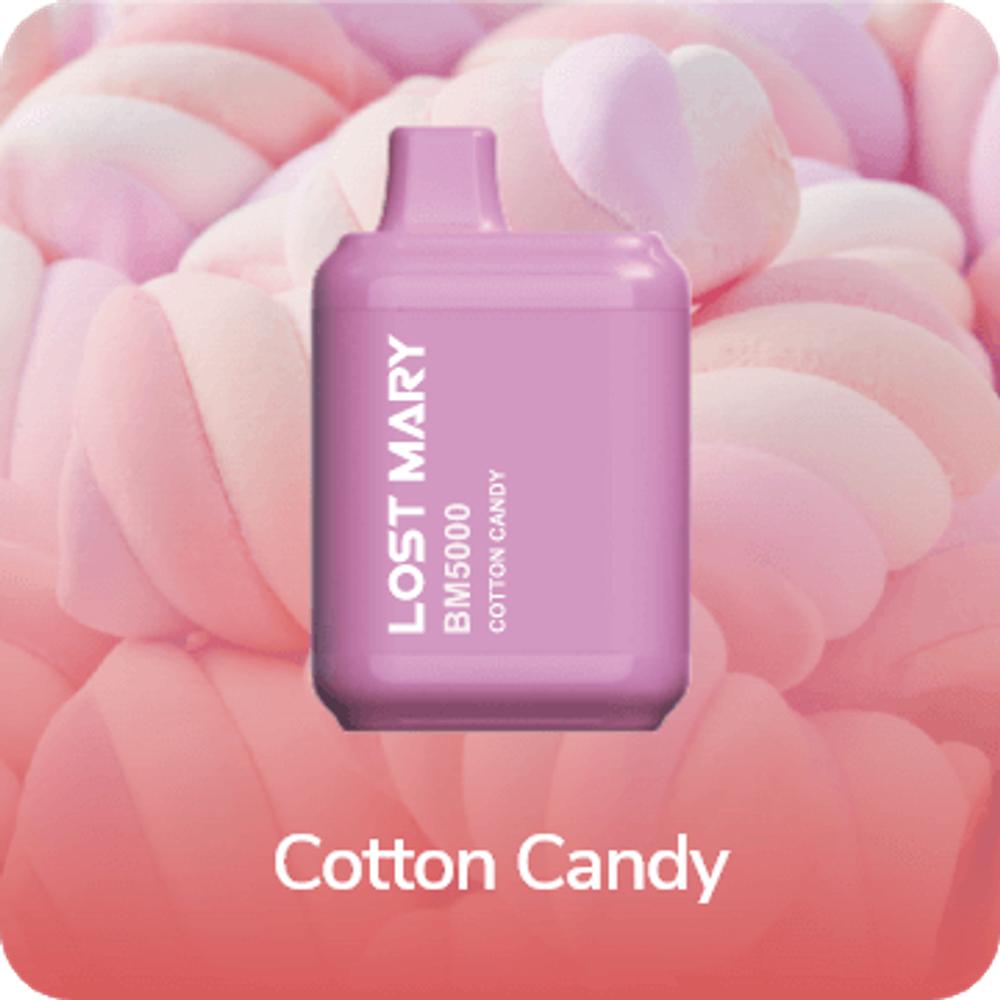 Lost mary BM 5000 Cotton candy Сахарная вата купить в Москве с доставкой по России