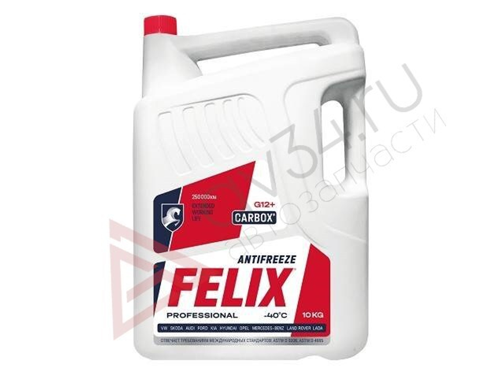 Антифриз FELIX CARBOX 10кг. (красный-40) G12+(62215)