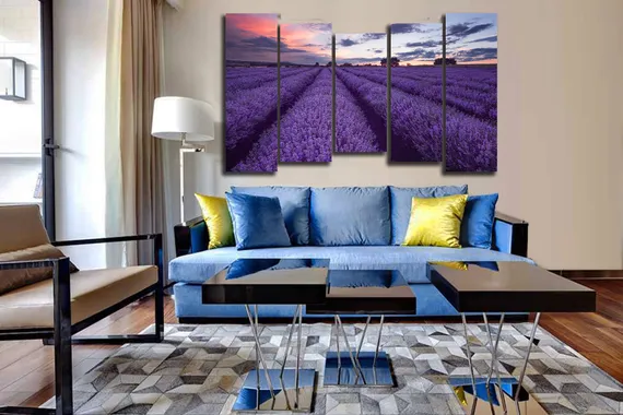 Модульная картина "Лаванда Прованса"
