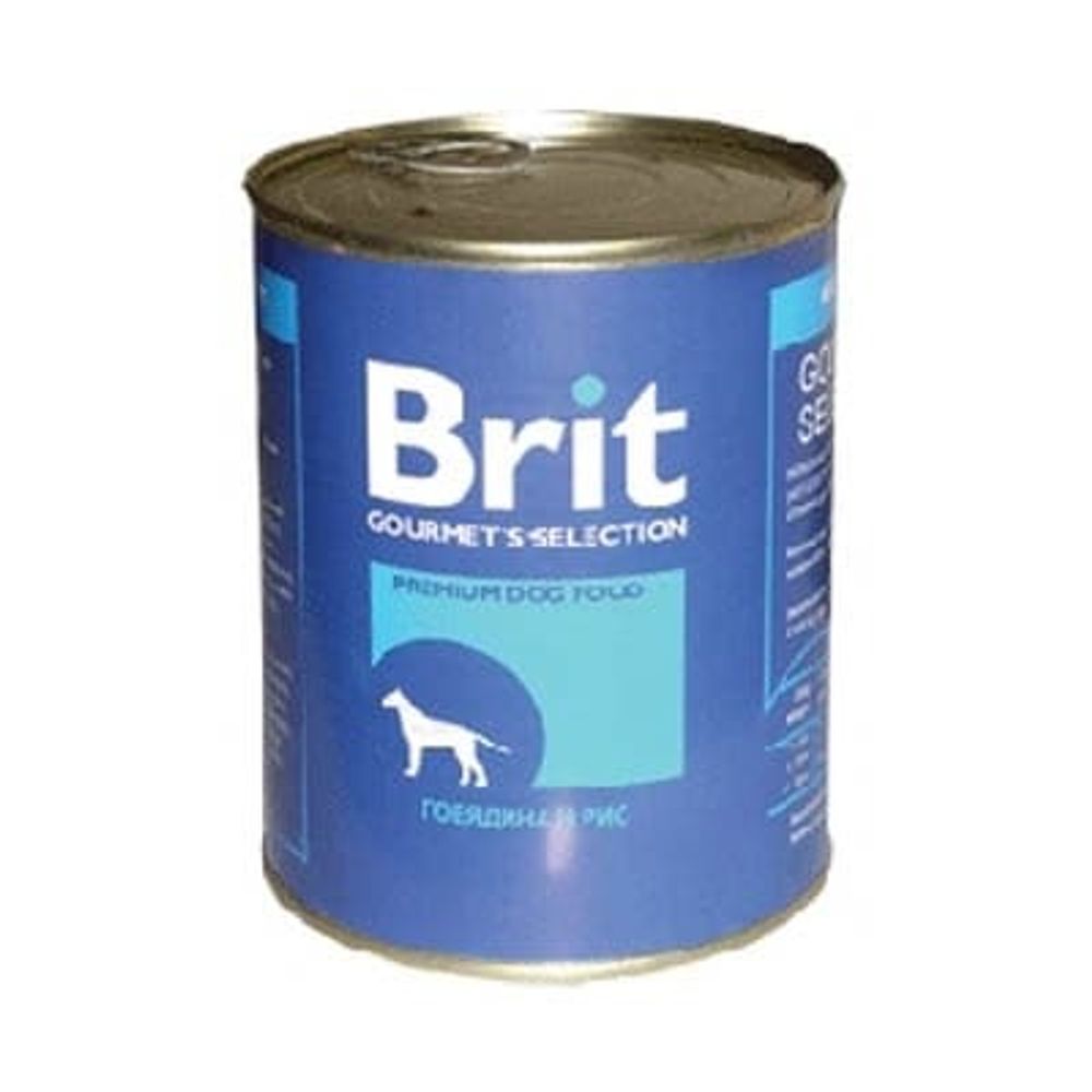 Brit Beef &amp; Rice кон.д/собак Говядина и рис 850гр
