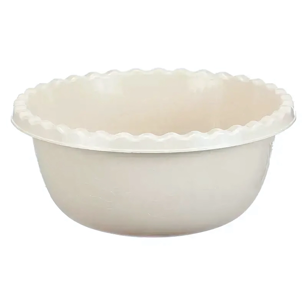 Миска круглая 8л. Белый ротанг 0,14,355х0,355м (комплект 20 шт)