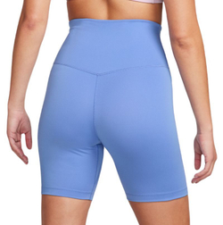 Женские теннисные шорты Nike Dri-Fit High-Rise 7in Shorts - polar/white
