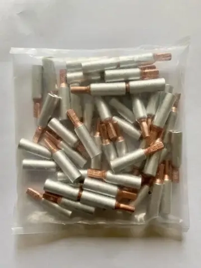 Наконечник кабельный штыревой алюмомедный с плоским штифтом НШАМ-П 16-13 КОМПЛЕКТ 4 ШТУКИ НОВИНКА