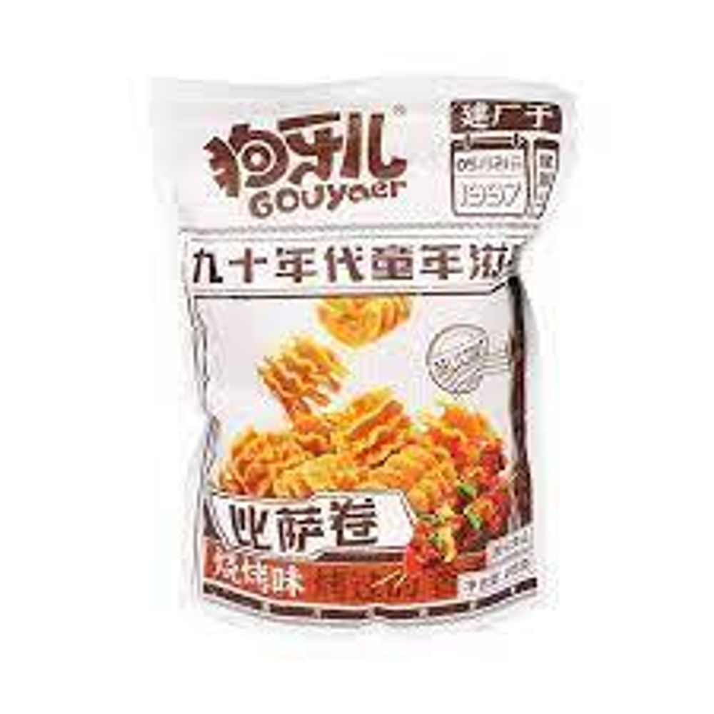 Чипсы рисово-пшеничные пицца ролл со вкусом барбекю Gouya 188г