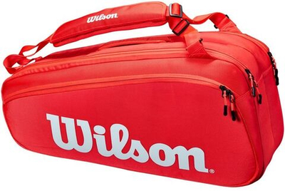 Сумка теннисная Wilson Super Tour 6 Pk - red