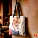 Сумка шоппер с принтом Эта фарфоровая кукла влюбилась