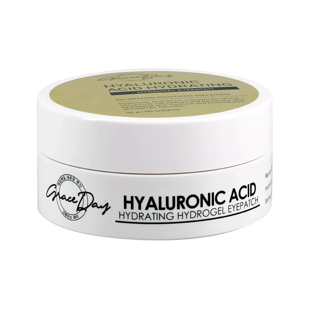 Патчи с гиалуроновой кислотой Grace Day Hyaluronic Acid Hydrating Hydrogel Eyepatch, 60 шт