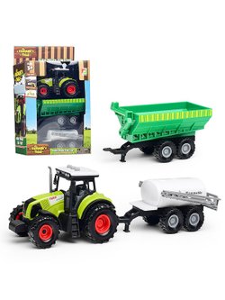 Игрушка Трактор Полевые работы с прицепом (550-15E)