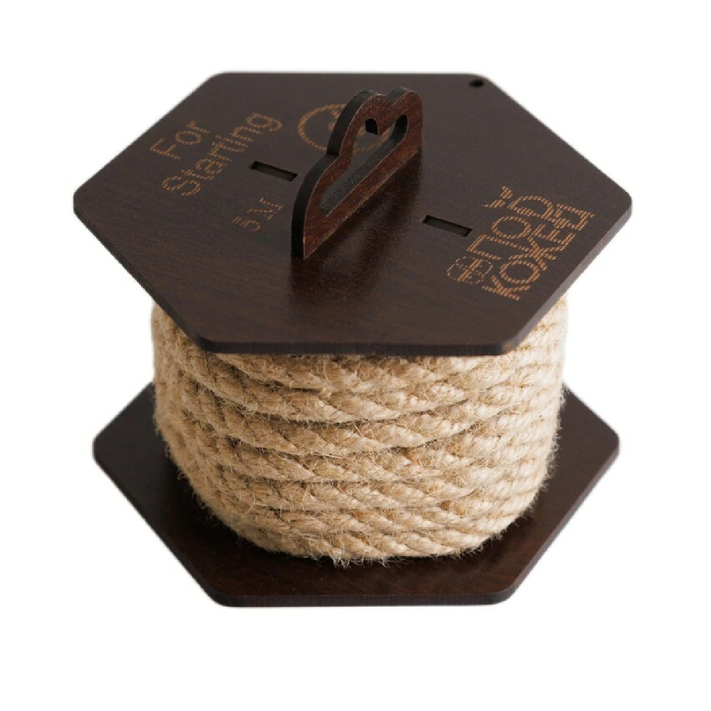 Джутовая веревка для шибари на катушке 5 м