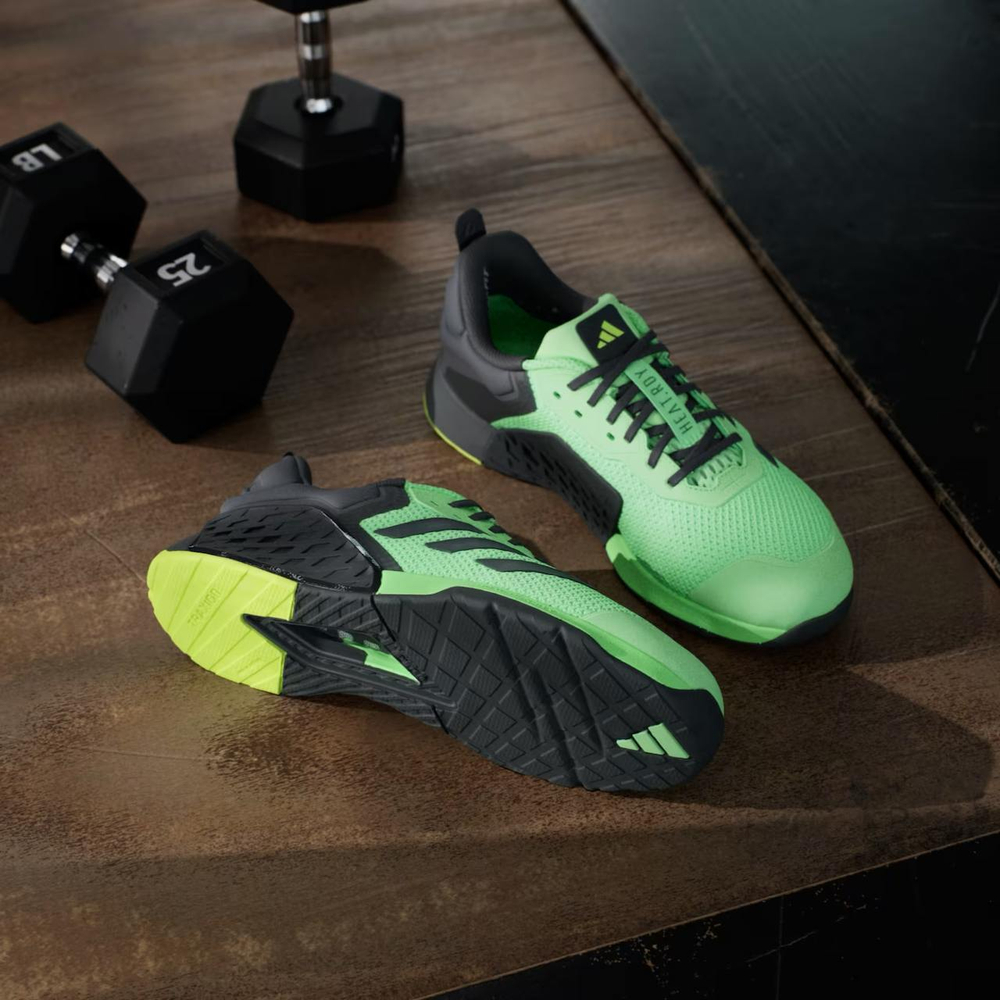 Кроссовки Adidas Dropset 3 (Черно-Салатовые)