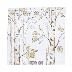 Шейный платок «Karjalan koivo», 70×70 см