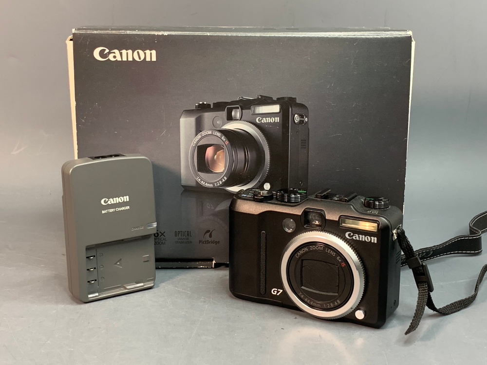 Canon PowerShot G7 полосы на экране.