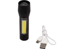 Светодиодный аккумуляторный фонарь REXANT с боковым светом, Micro USB 75-714