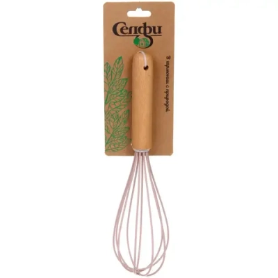 Венчик силиконовый «CooKstyle» розовый 24*6см