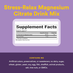 Natural Factors, Stress-Relax®, порошок цитрата магния, смесь для приготовления напитка, со вкусом ягод, 250 г (8,8 унции)