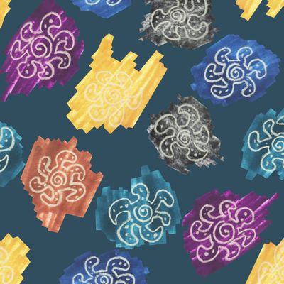 Яркие пятна на темном