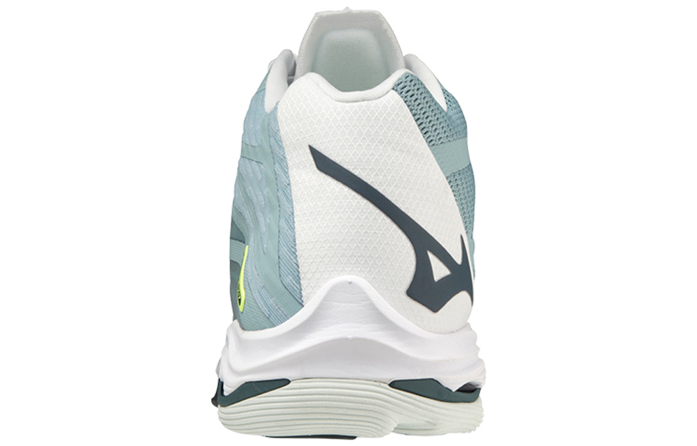 Mizuno Volleyball Shoes Unisex Mid top Blue/Black/Neon Green