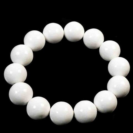 Браслет "Келли 14" кварцит белый