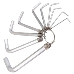 Ключи Г-образные 6-гранные, набор 10пр. (1.5, 2, 2.5, 3-8, 10мм) JCB JCB-5102R