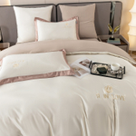 Комплект постельного белья Сатин-Шелк Я IN LOVE на резинке LVR013