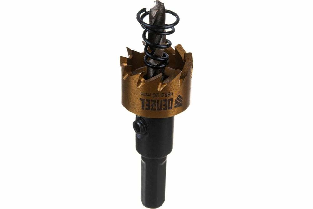 Коронка по металлу HSS, 20 мм, нитрид. покрытие //Denzel 724101