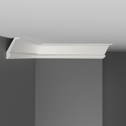 Плинтус потолочный ударопрочный гладкий Decomaster D151 40х25х2000мм