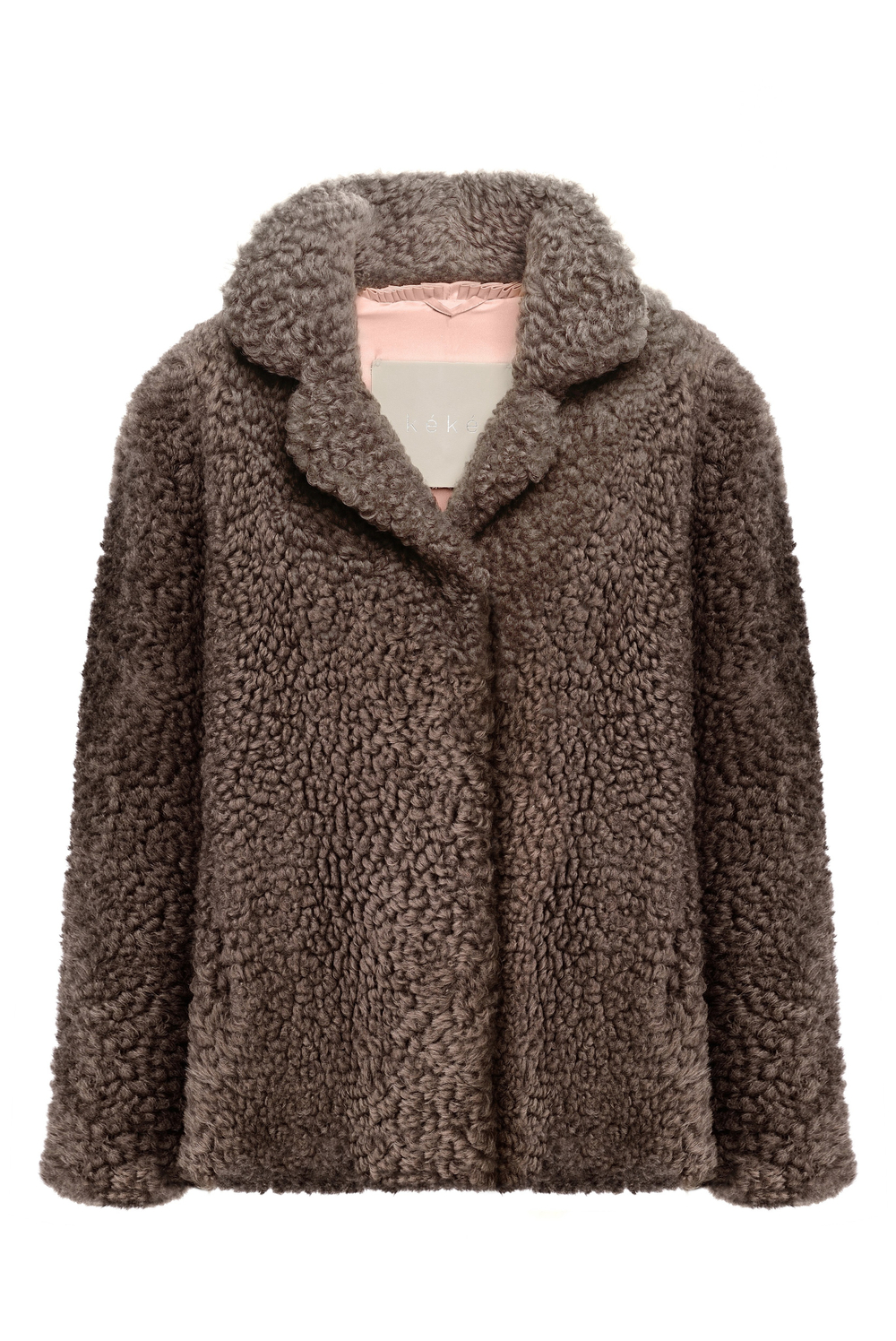 Коричневая шуба