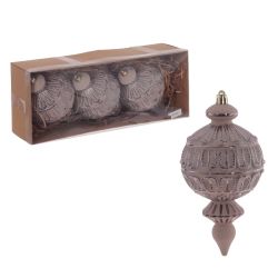 GAEM Набор из 3шт Украшение новогоднее "Шар", L28 W7,5 H11 см