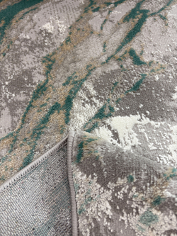 Ковровая дорожка Afina 9012A Grey/Green