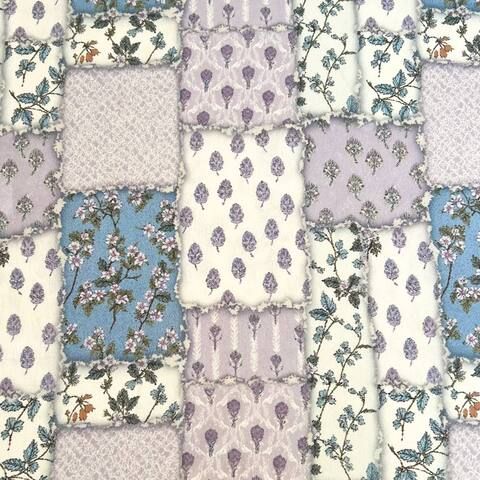 БОТАНИЧЕСКИЕ ЭСКИЗЫ, ГОЛУБОЙ - 100% хлопок