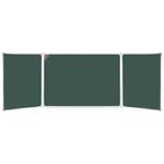 Доска меловая магнитная 100*150/300см, Boardsys, 3 элемента, 5 рабочих поверхностей, зеленая