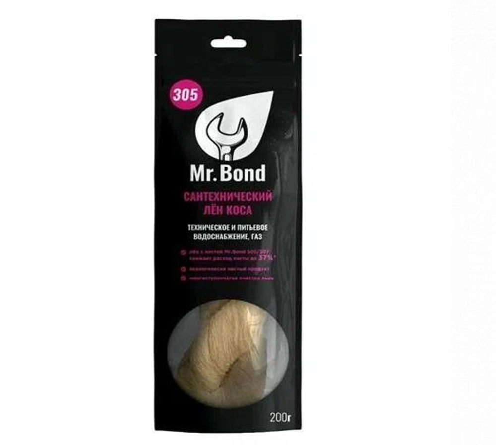 Сантехнический лён QuickSPACER Mr.Bond 303, 100г.