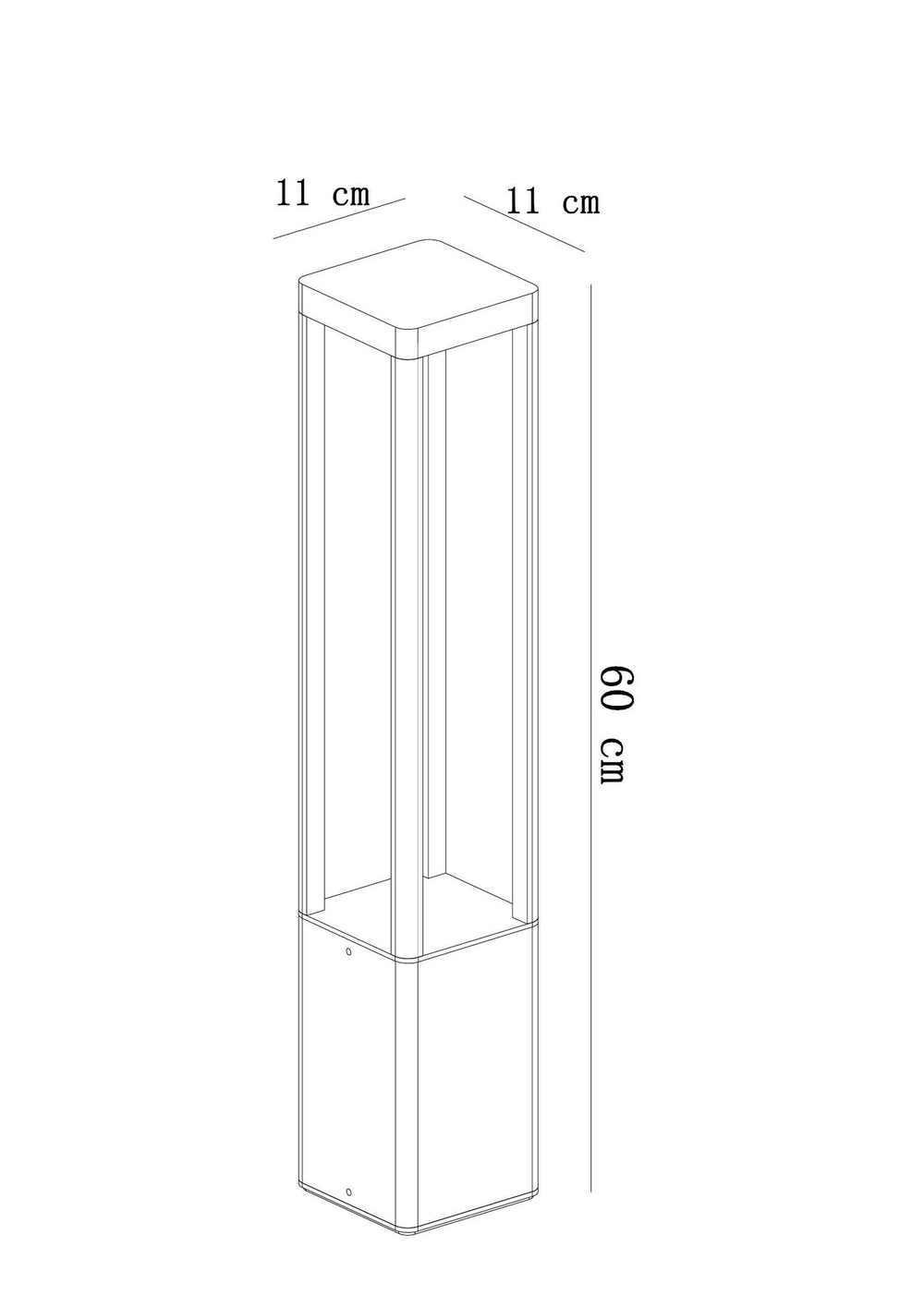Ландшафтный светодиодный светильник Arte Lamp PHERKAD A2726PA-1BK