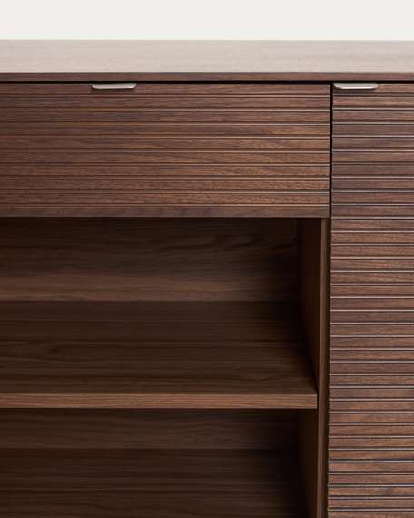 Сервант Norlen с 4 дверцами и 2 ящиками из шпона ореха