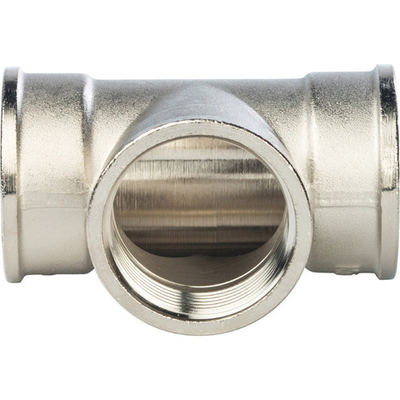 Тройник STOUT ВВ 1 1/4" никель