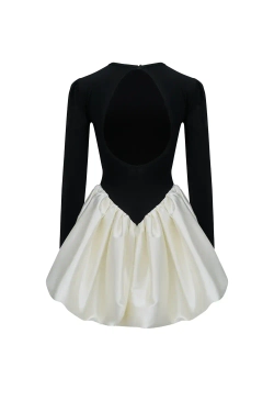 Платье-русалка с юбкой из тафты