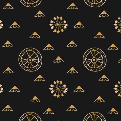 Бесшовный принт со снежинками