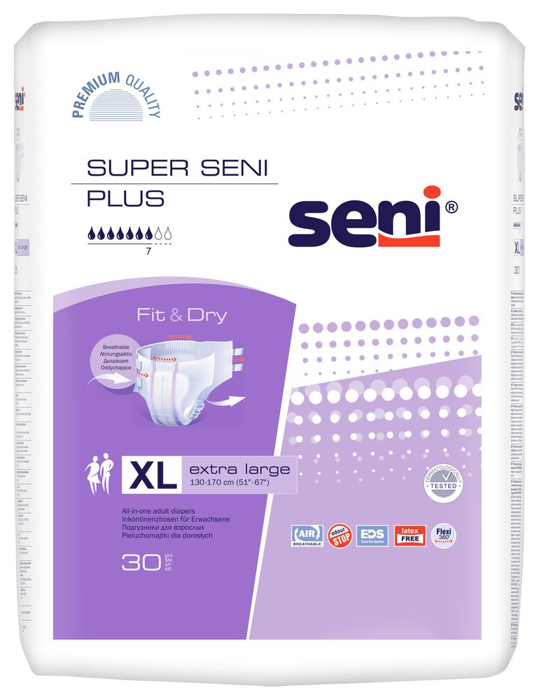 Подгузники Seni Plus XL №30