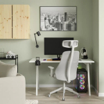 Стол и стул - IKEA TROTTEN/MATCHSPEL, ТРОТТЕН/МАТЧСПЕЛ ИКЕА, 140х80, белый/светло-серый