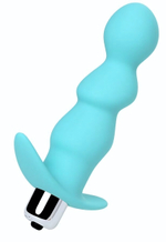 Мятная анальная вибровтулка Bland - 12 см. (Цвет: мятный)