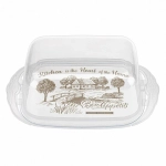 Масленка с декором 18,9*11*6,9см