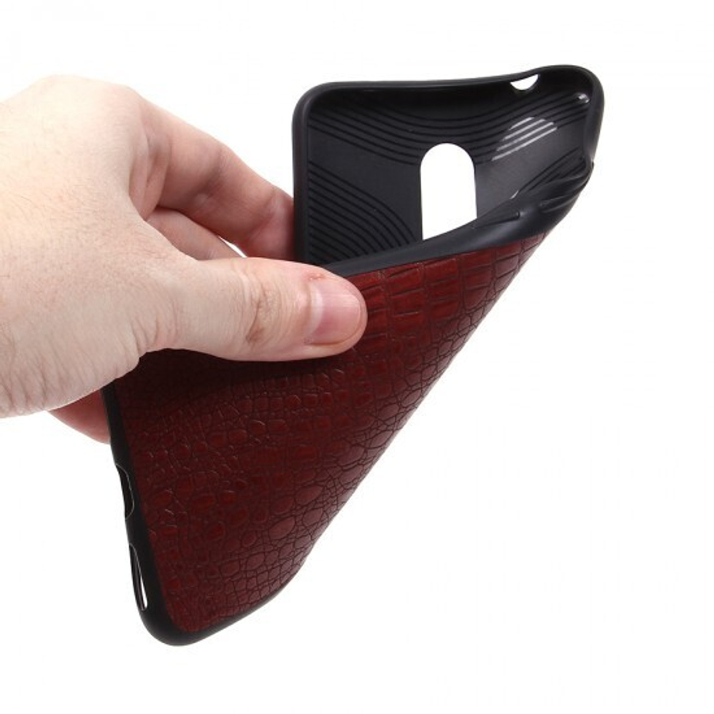 Панель из экокожи Рептилия для Xiaomi Redmi 5, 010027 Коричневый