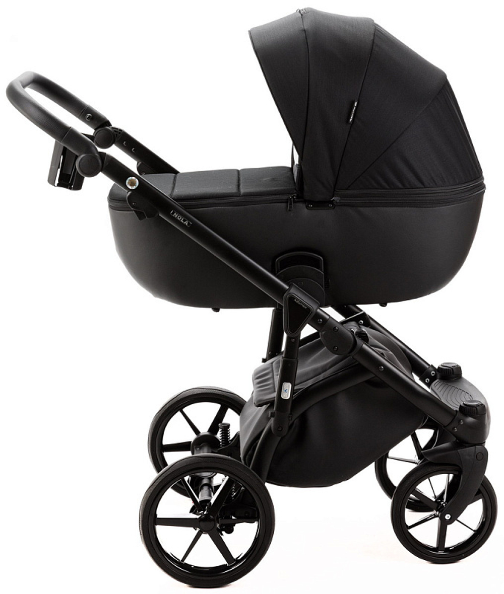 Детская коляска Adamex Nola 2 в 1 N-PS1 TIP (ЧЕРН.+ ЧЕРН.КОЖА)