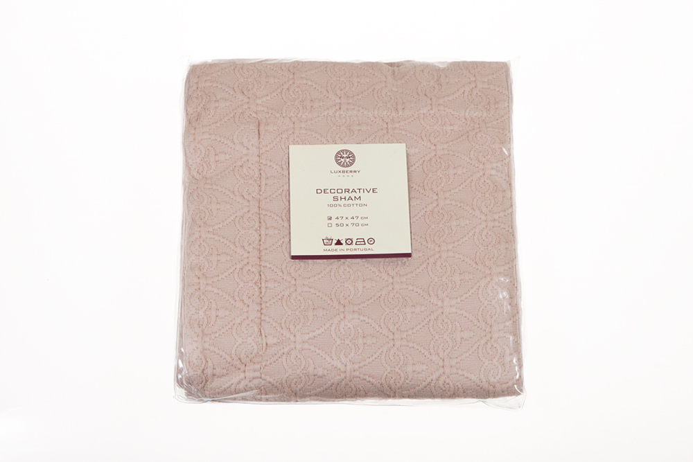 Элитная наволочка декоративная English Style розовая от Luxberry Португалия упаковка
